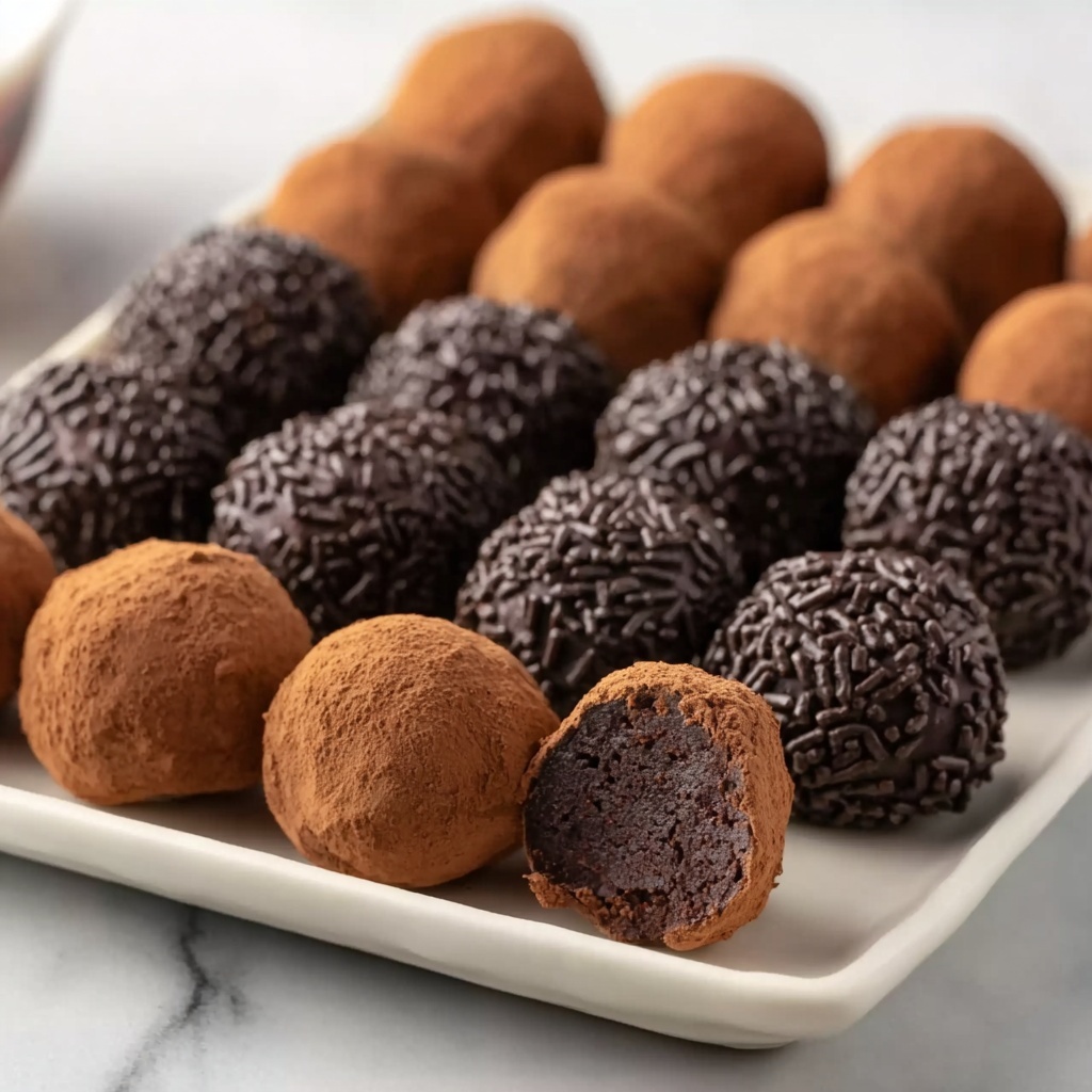 Easy Brownie Truffles Recipe - Recipe Image