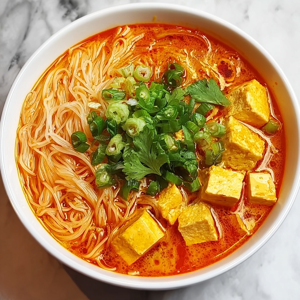 Easy Thai Red Curry Noodle Soup Recipe - Recipe Image