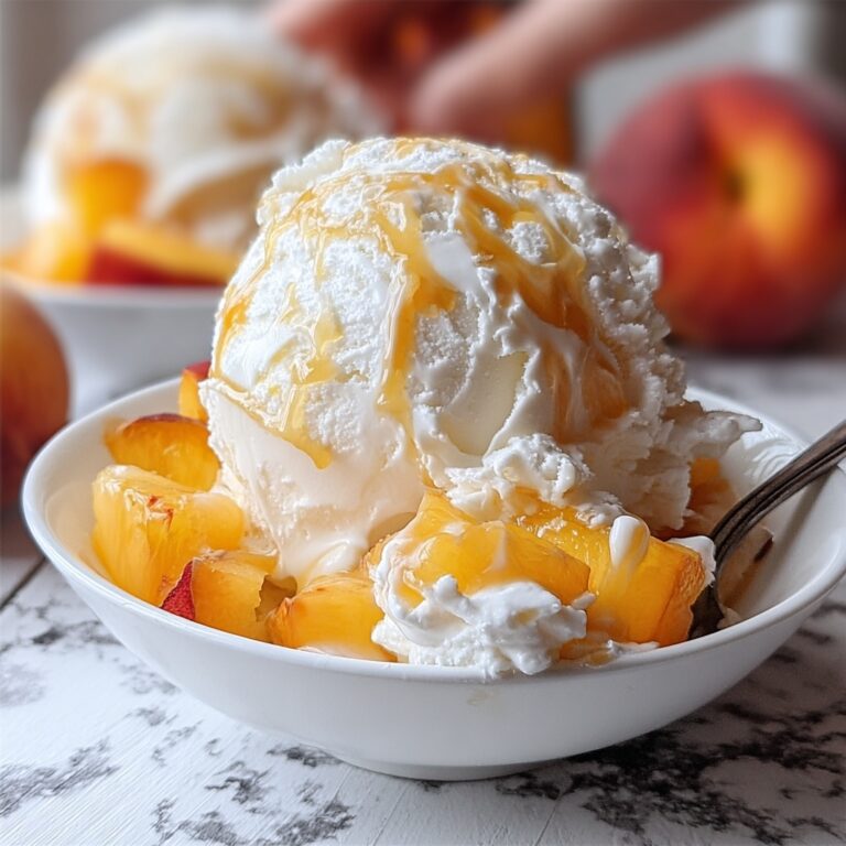 Homemade Peach Ice Cream Recipe