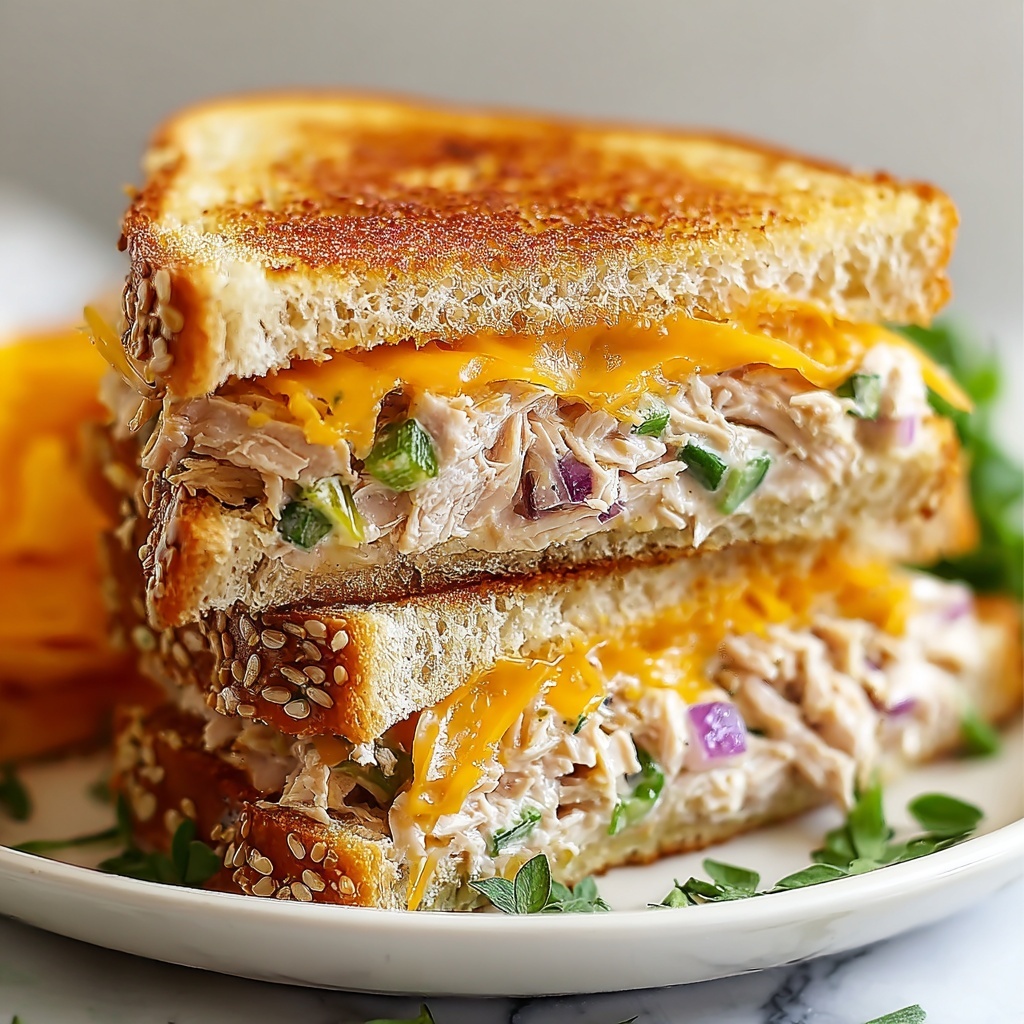 Tuna Melt Grilled Sandwiches Recipe - Recipe Image