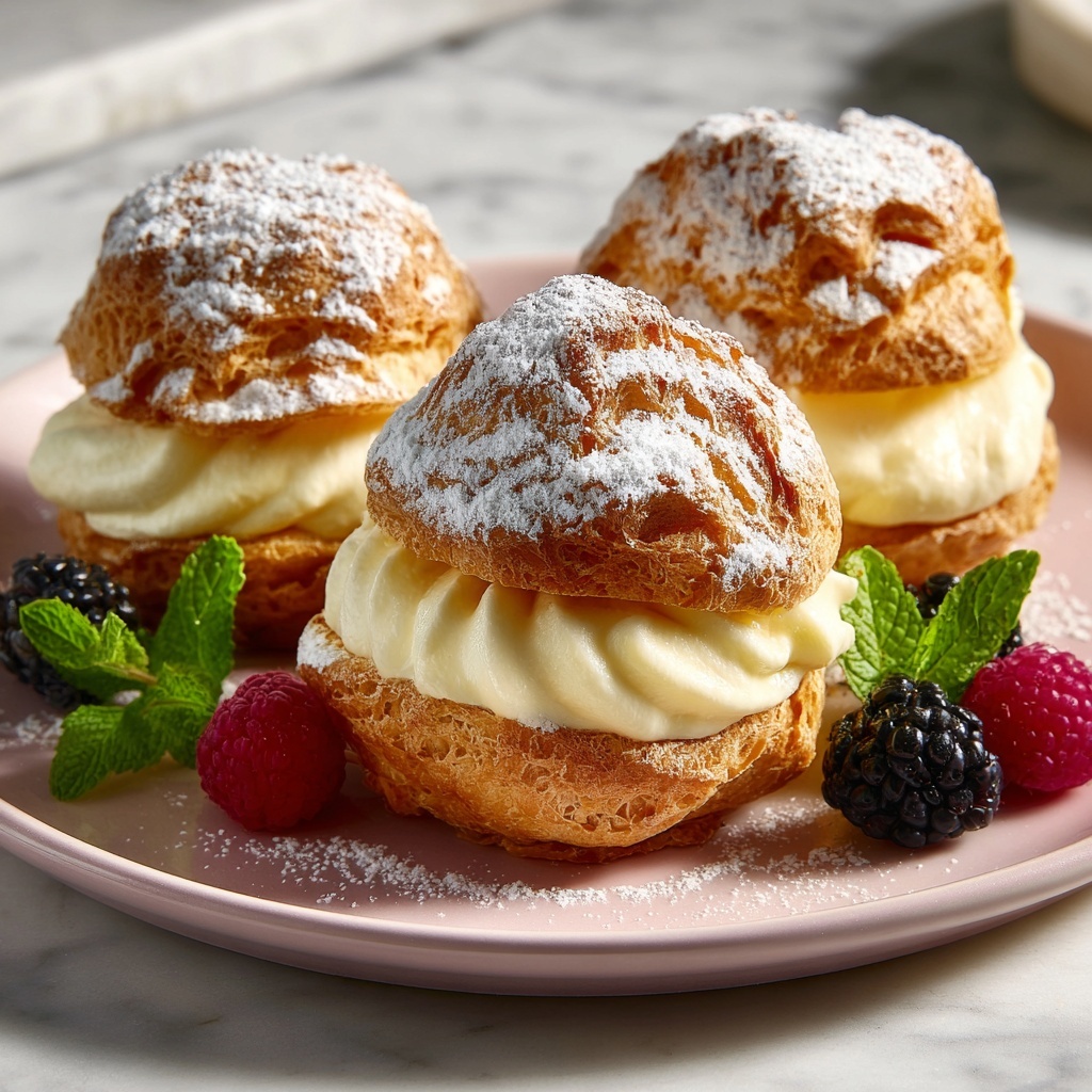 Passionfruit Cream Puff Stacks Recipe - Recipe Image