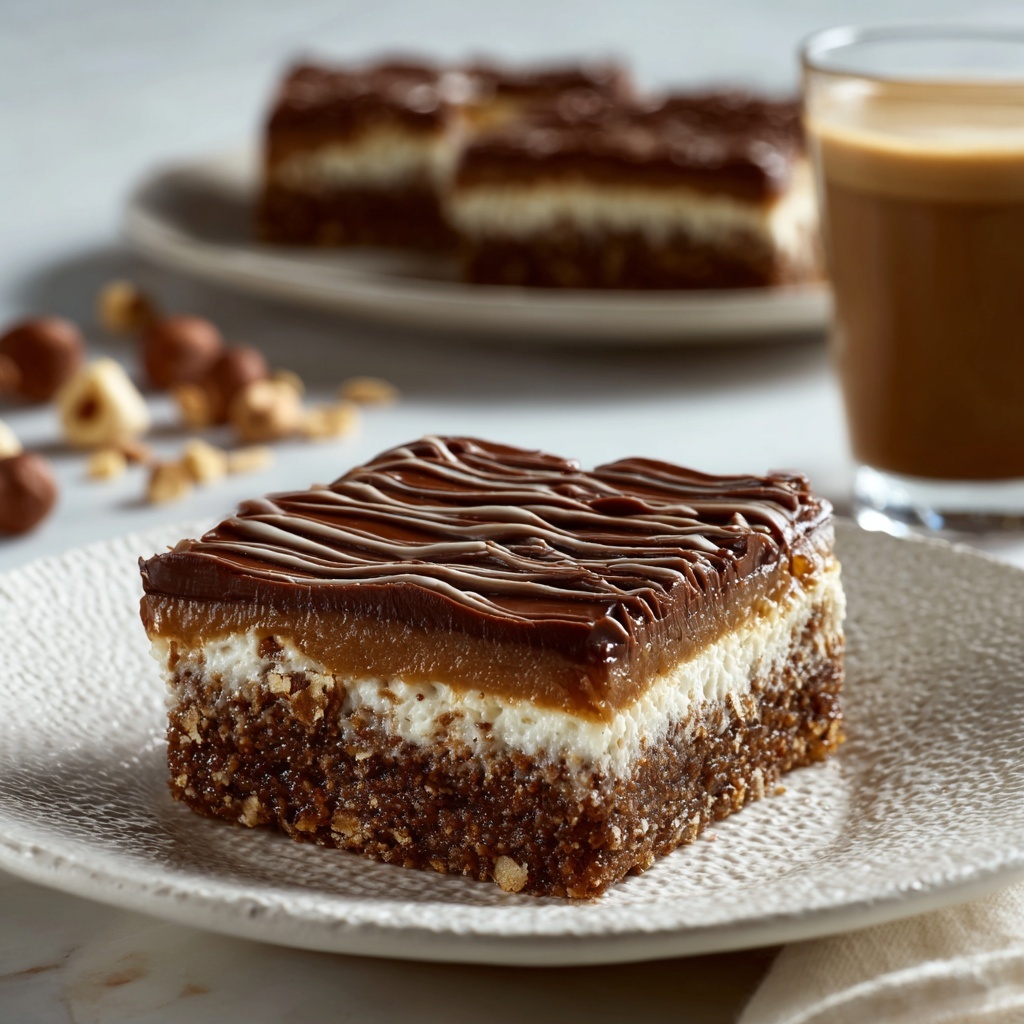 Hazelnut Mocha Layer Squares Recipe - Recipe Image