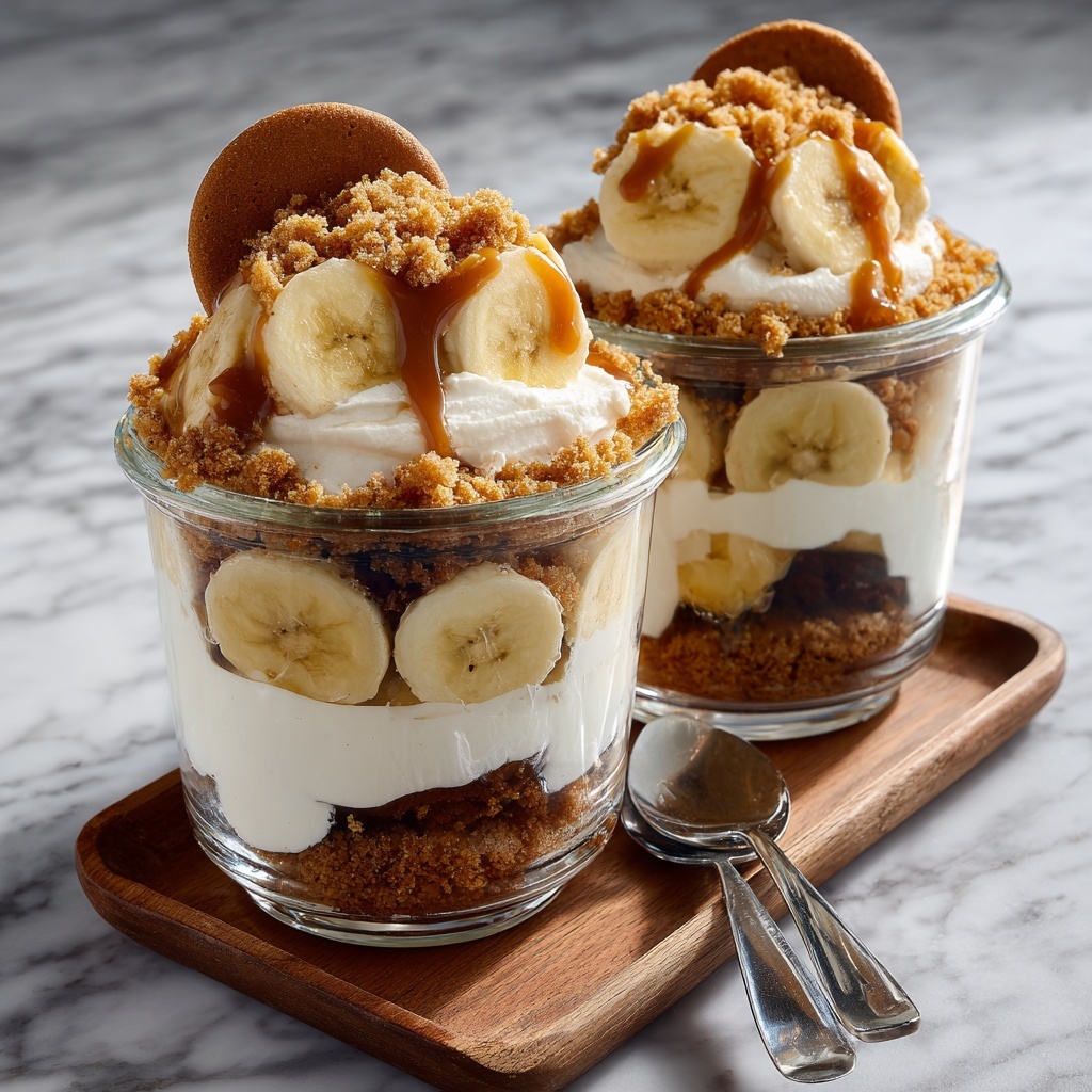 Peanut Butter Banana Cream Pie Jars Recipe - Recipe Image