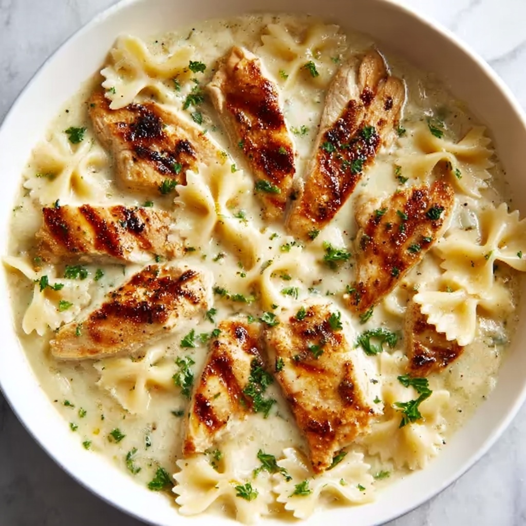 Creamy Garlic Parmesan Chicken Pasta Recipe - Recipe Image