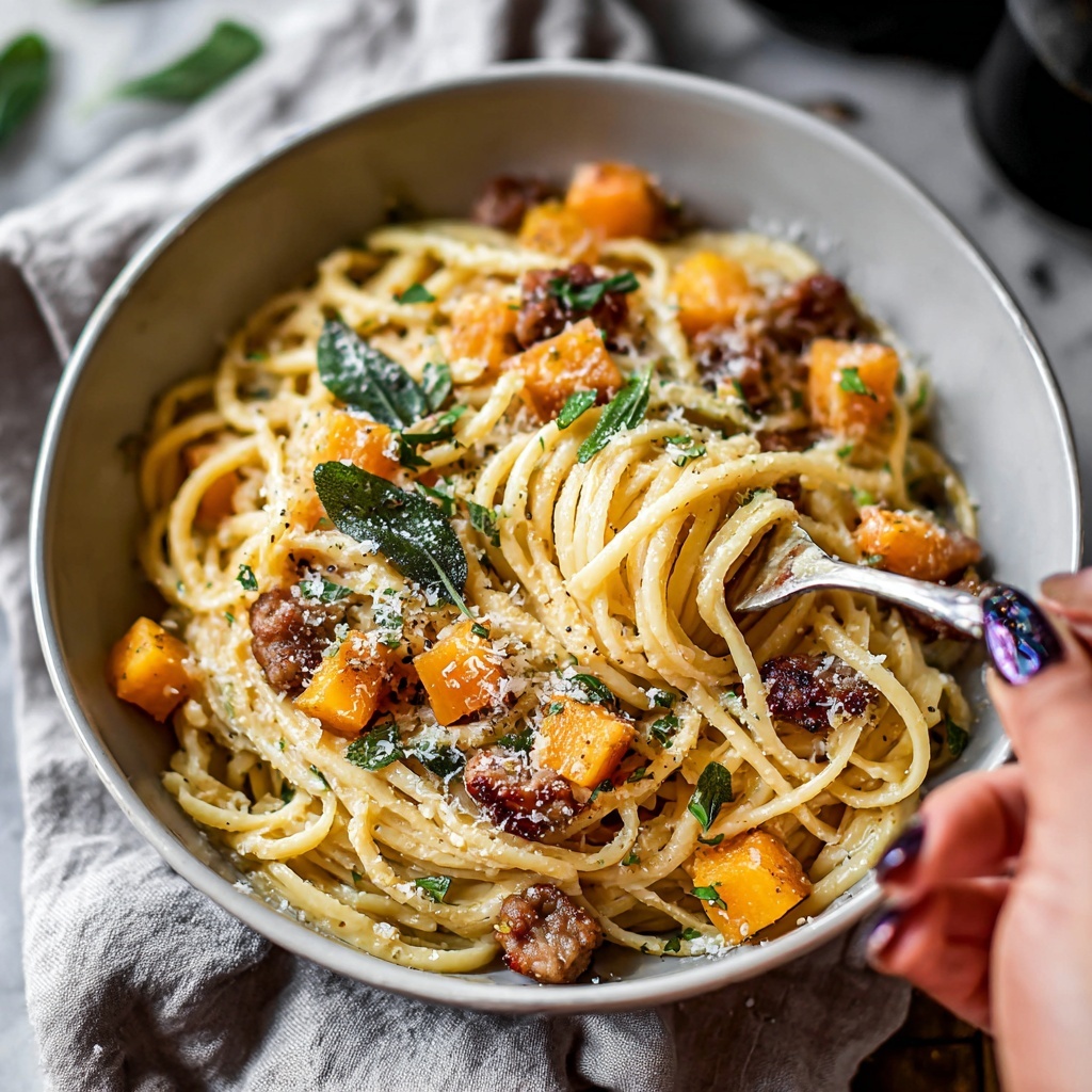 Roasted Butternut Squash and Sage Pasta Recipe - Recipe Image