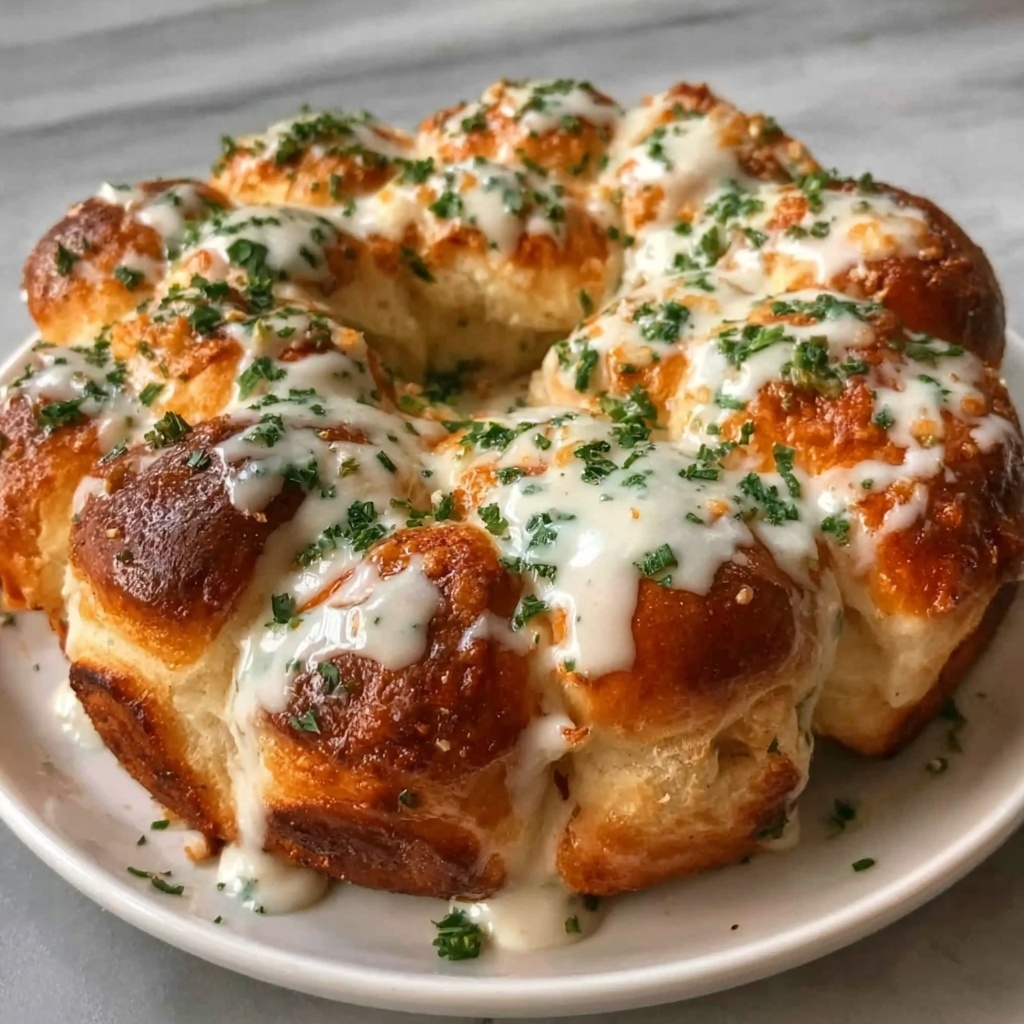 Chicken Alfredo Monkey Bread Recipe - Recipe Image