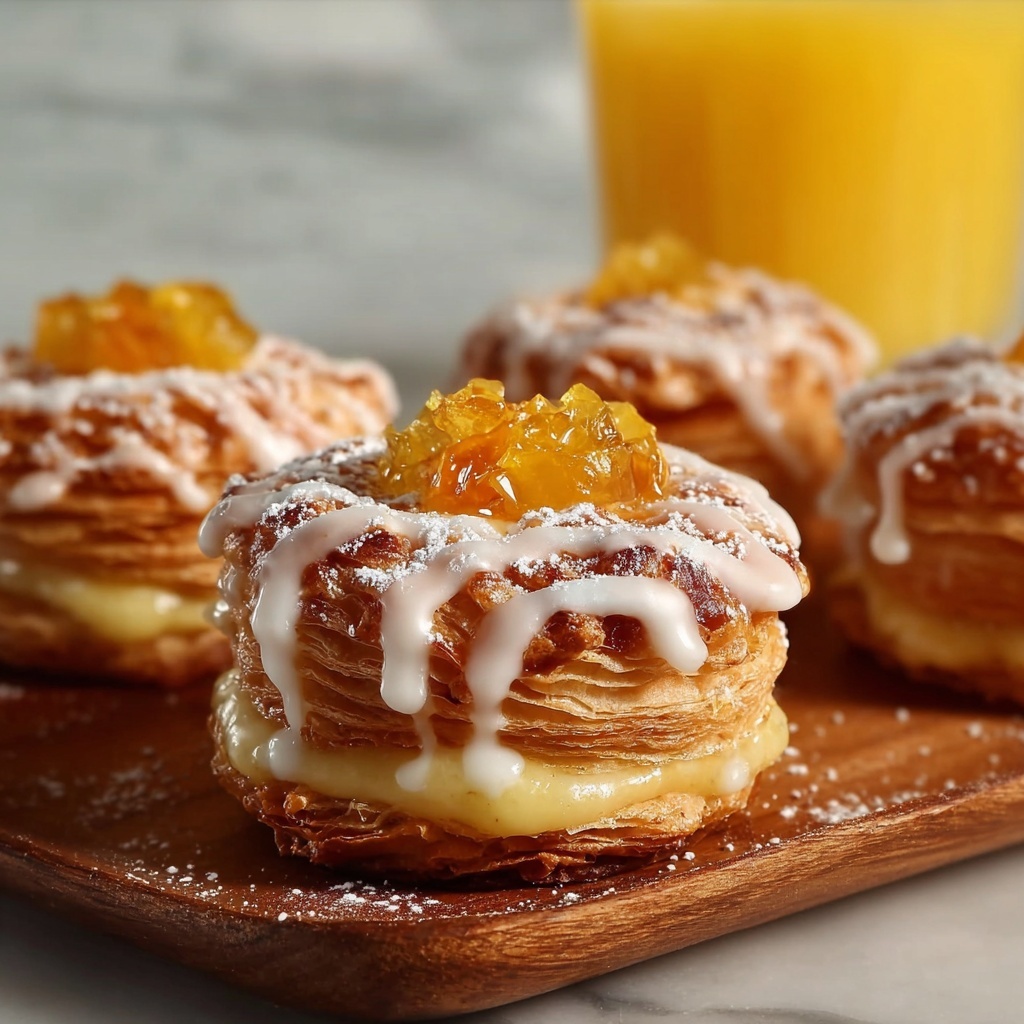 Peach Pie Cruffins Recipe - Recipe Image