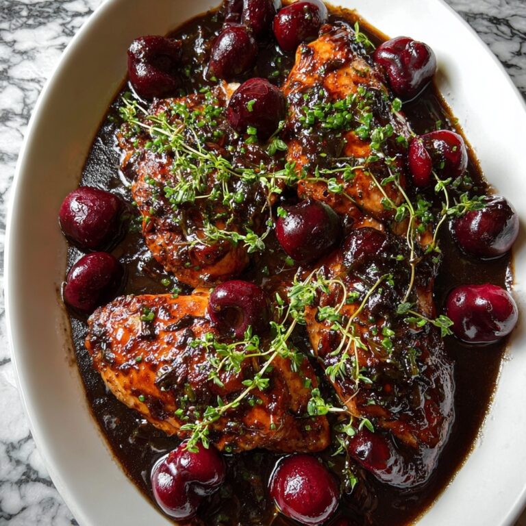 Cherry Balsamic Glazed Chicken Recipe