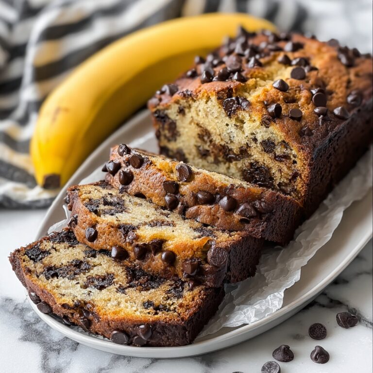 Super Moist Chocolate Chip Banana Bread Recipe