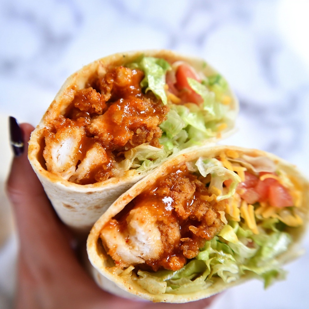 Sticky Chicken Finger Wraps Recipe - Recipe Image