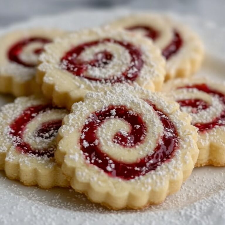 Raspberry Swirl Shortbread Cookies Recipe