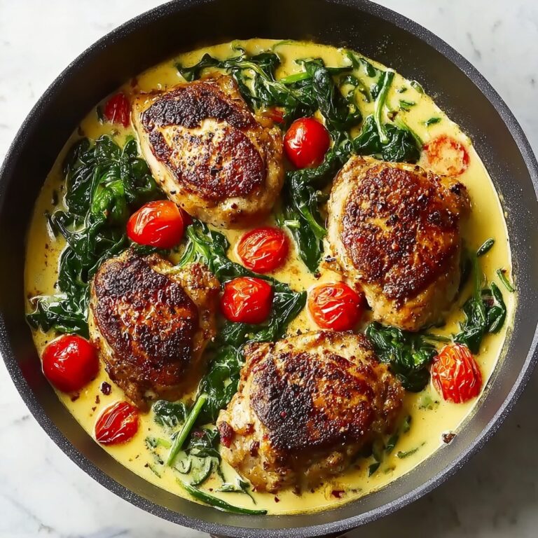 Creamy Pesto Chicken with Roasted Tomatoes and Spinach Recipe