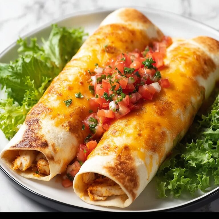 Baked Chicken Chimichangas Recipe