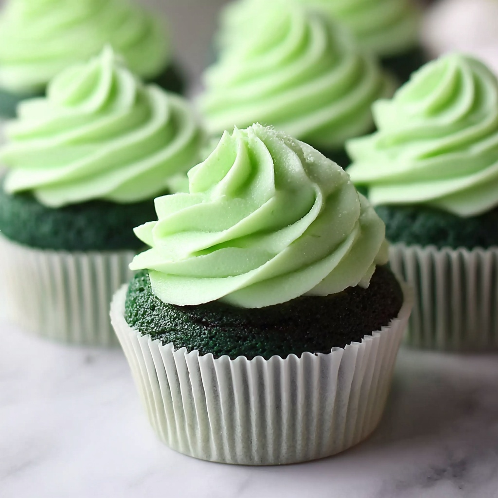 Irresistible Green Velvet Cupcakes with Creamy Cocoa Frosting Recipe - Recipe Image