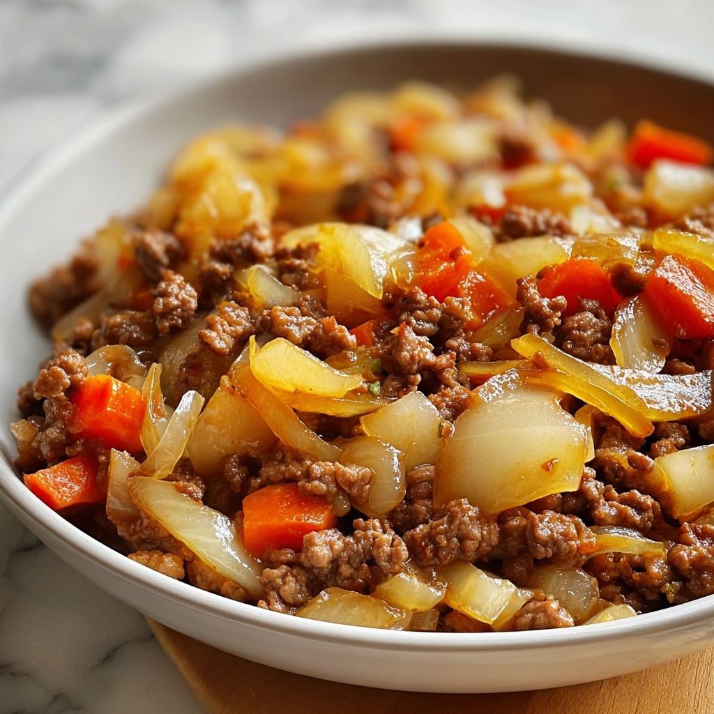 Cabbage and Ground Beef Skillet Recipe - Recipe Image