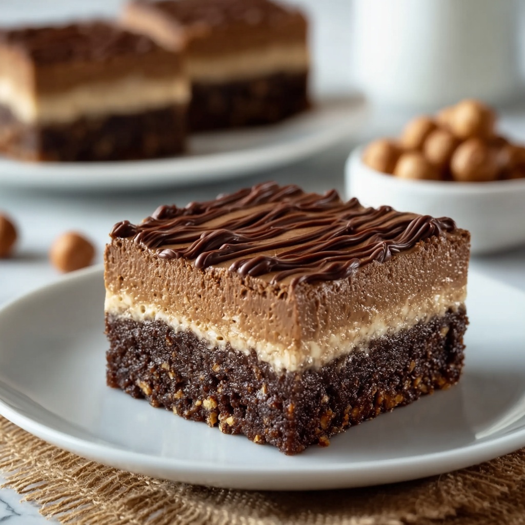 Hazelnut Mocha Layer Squares: A Decadent Delight Recipe - Recipe Image