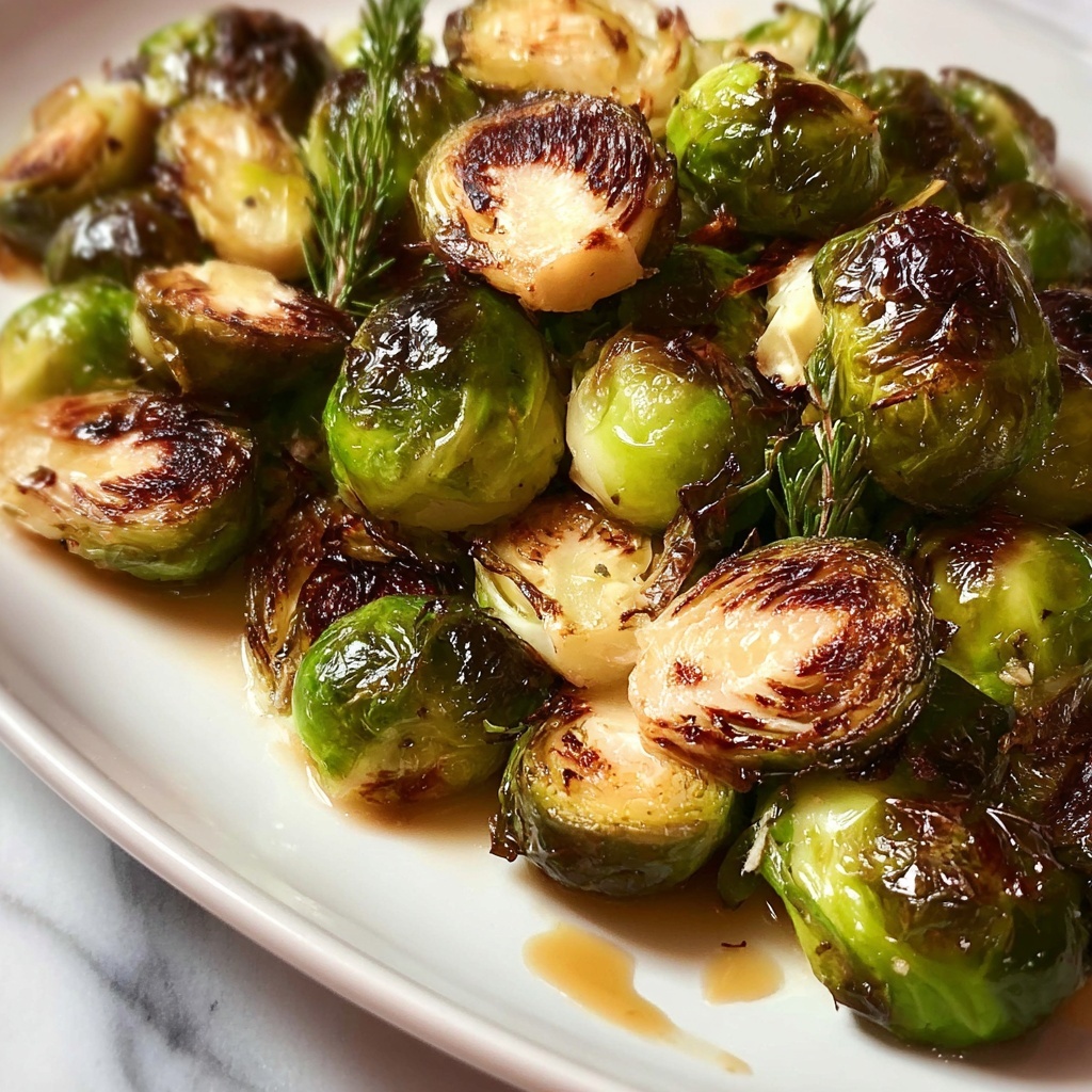 Maple Roasted Brussels Sprouts Recipe - Recipe Image
