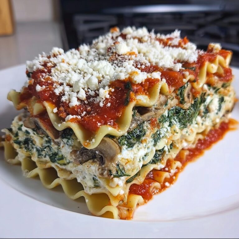 Spinach Mushroom Lasagna: 7 Layers of Pure Comfort Recipe