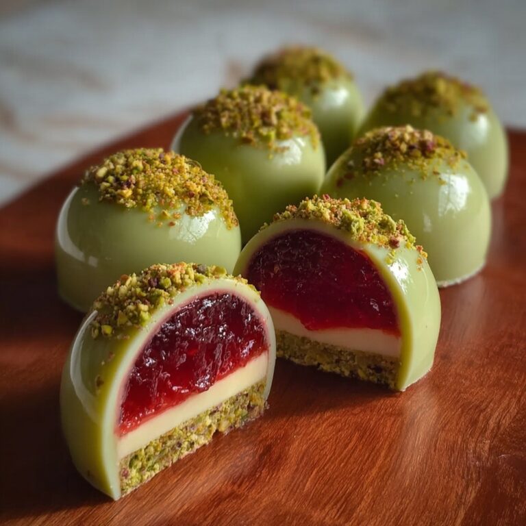 Pistachio Raspberry Cheesecake Domes: 5 Irresistible Layers Recipe