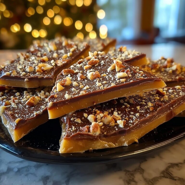 Homemade Toffee with Chocolate and Nuts Recipe
