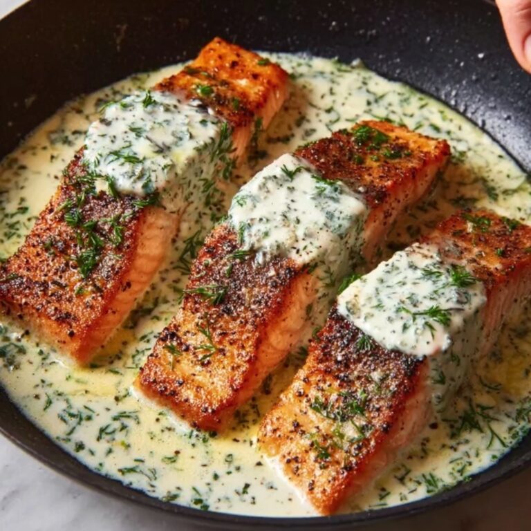 Creamy Lemon Herb Salmon Recipe