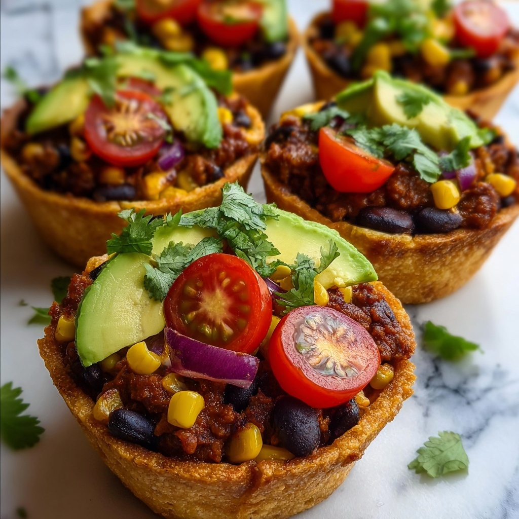 Tortilla Bowls Taco Cups: Vegan & Gluten-Free Delight Recipe - Recipe Image