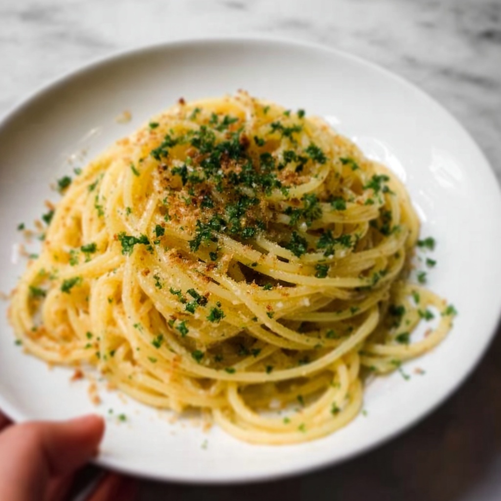 Lemon Garlic Butter Spaghetti Recipe - Recipe Image
