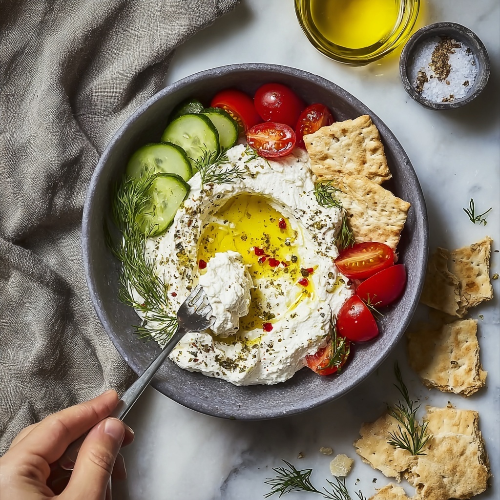 Creamy Vegan Labneh: Easy Dairy-Free Dip with Sunflower Seeds and Lemon Recipe - Recipe Image