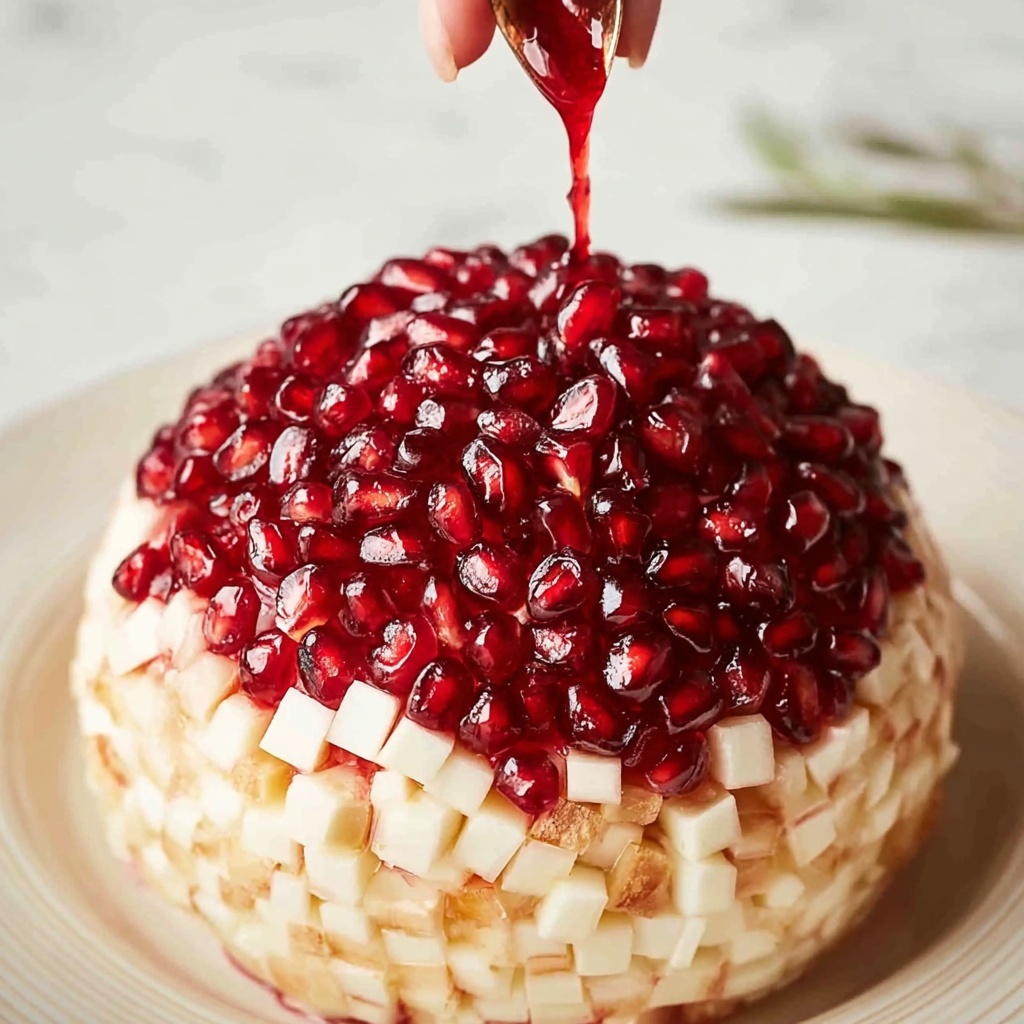 Pomegranate Christmas Cheese Ball for Festive Flavor Bliss Recipe - Recipe Image