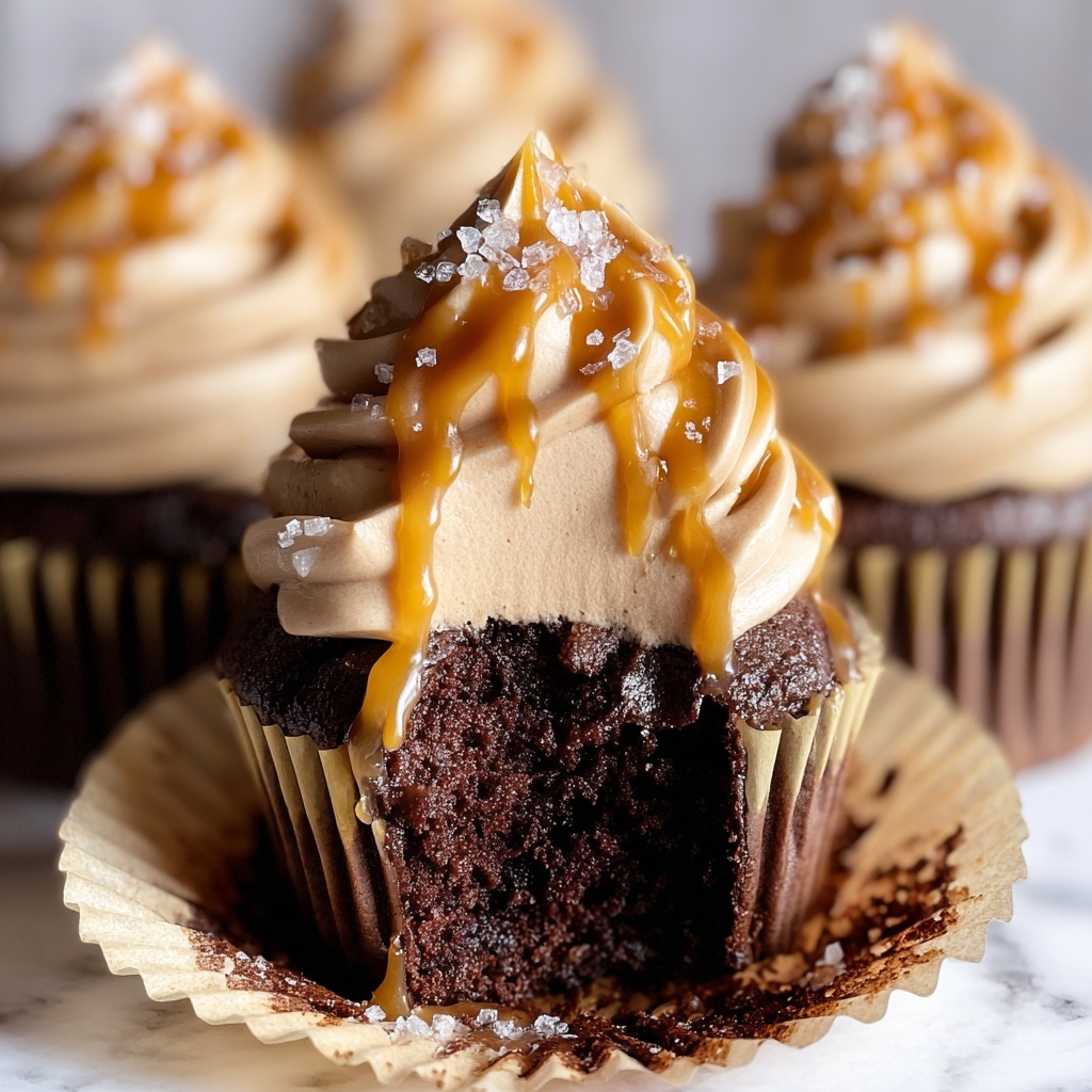 Salted Caramel Lava Cupcakes Recipe - Recipe Image