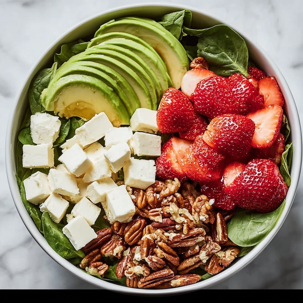 Strawberry Crunch Salad with Zesty Champagne Vinaigrette Recipe - Recipe Image