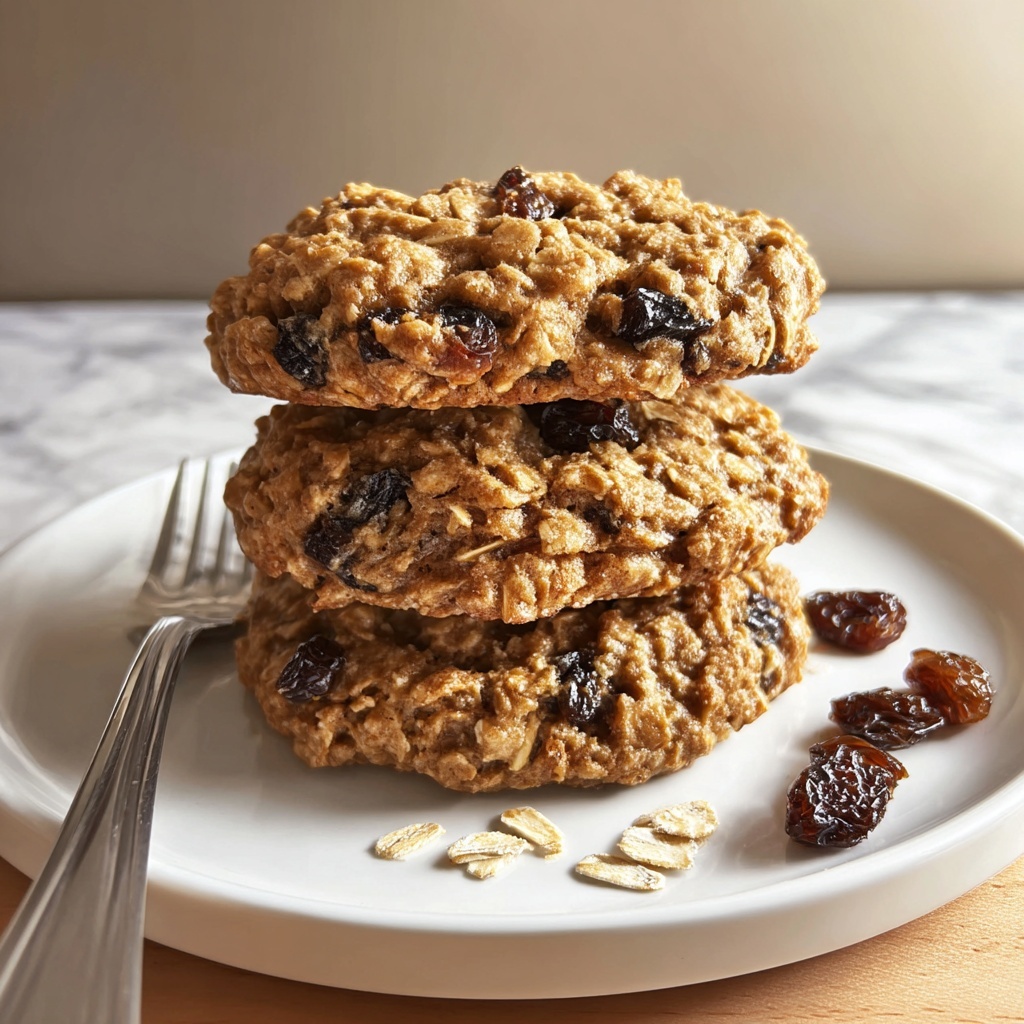 Vegan Oatmeal Raisin Cookies Recipe - Recipe Image
