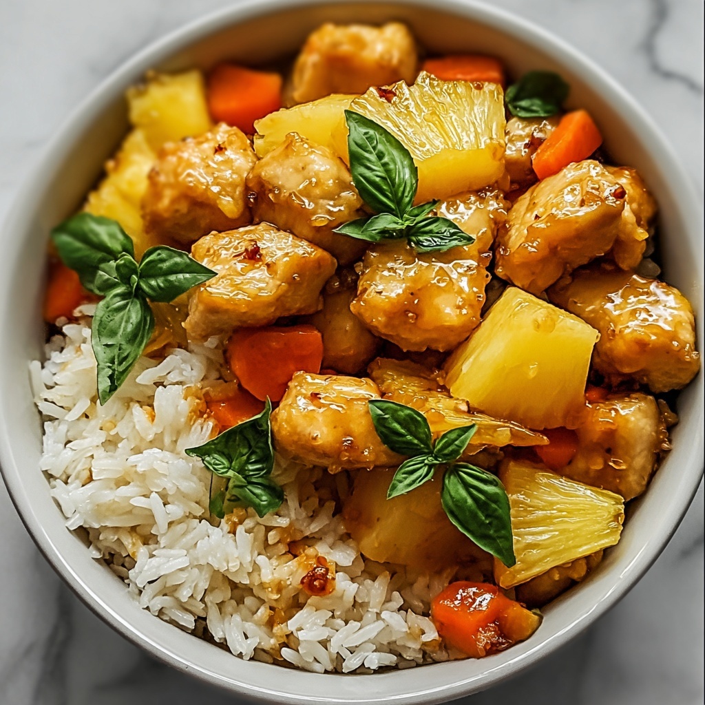 Tropical Pineapple Chicken & Rice Delight Recipe - Recipe Image