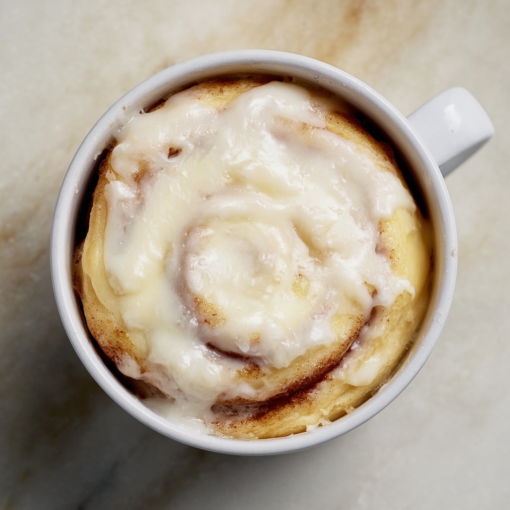 Microwave Cinnamon Roll in a Mug Recipe - Recipe Image