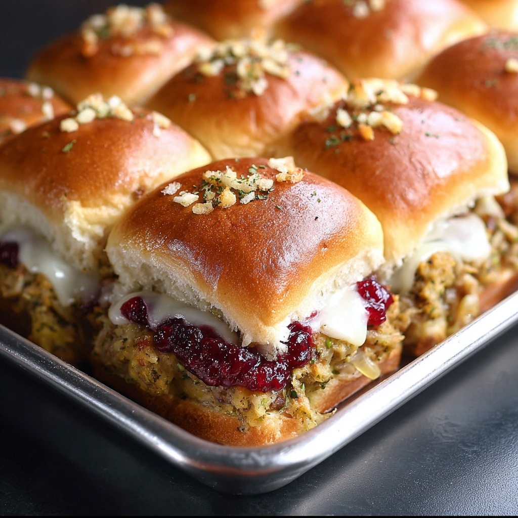 Turkey Cranberry Sliders Recipe - Recipe Image