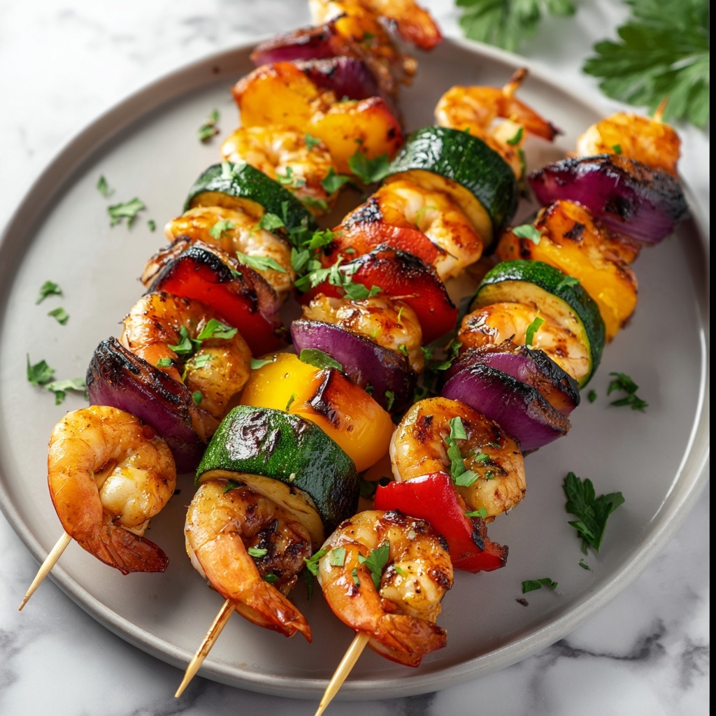 Spicy Shrimp and Veggie Skewers Recipe - Recipe Image