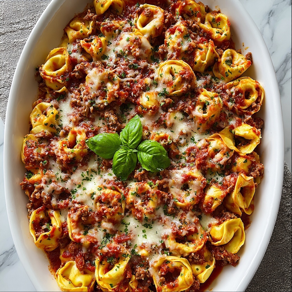 Baked Tortellini Casserole Recipe - Recipe Image