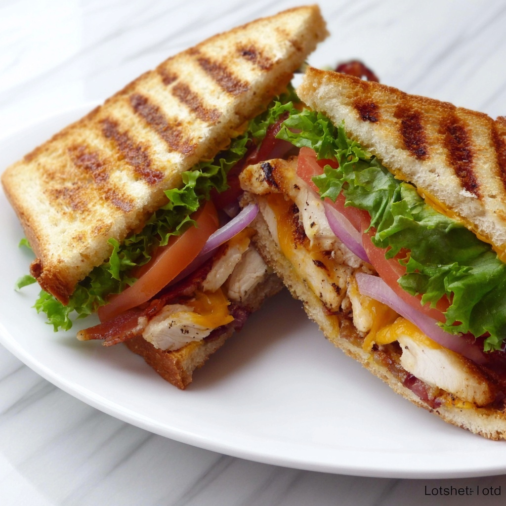 BBQ Chicken Panini Recipe - Recipe Image