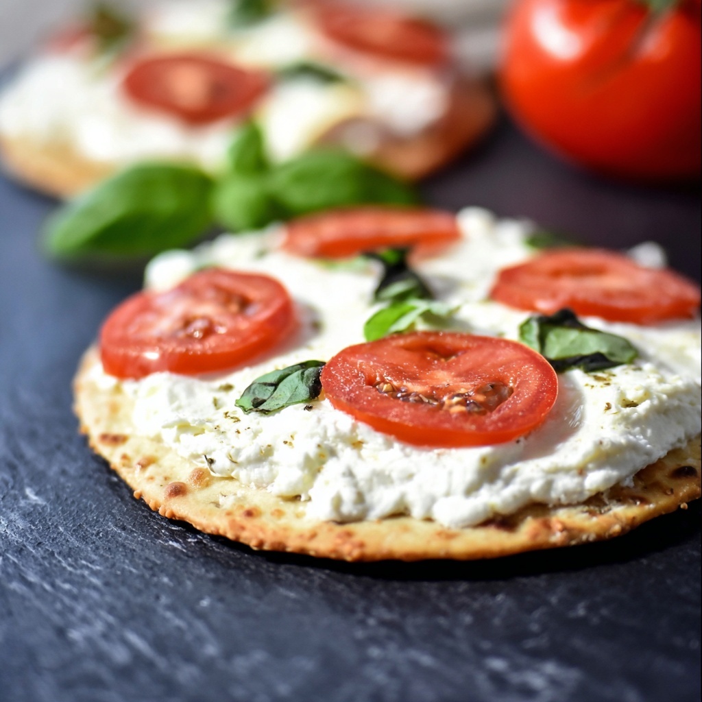 Margherita Flatbread Pizza Recipe - Recipe Image