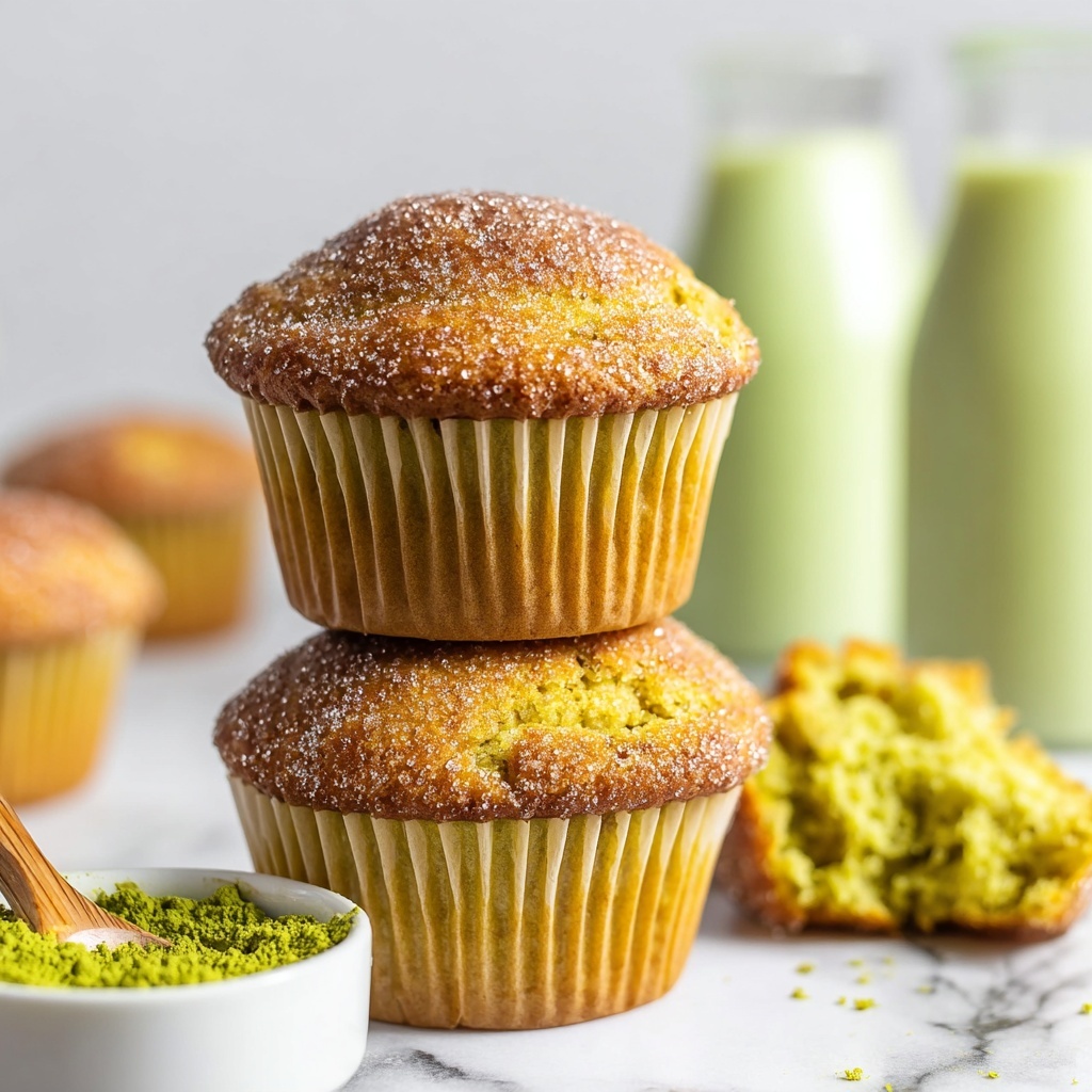 Vegan Matcha Muffins Recipe - Recipe Image