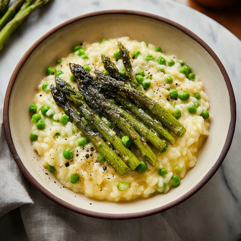 Easy Spring Asparagus Risotto Recipe - Recipe Image