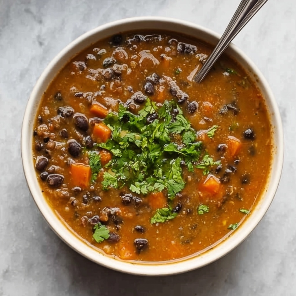 Black Bean and Lentil Soup Recipe - Recipe Image
