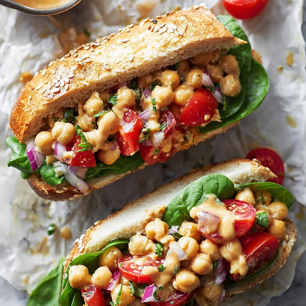Chickpea Salad Sandwich Recipe - Recipe Image