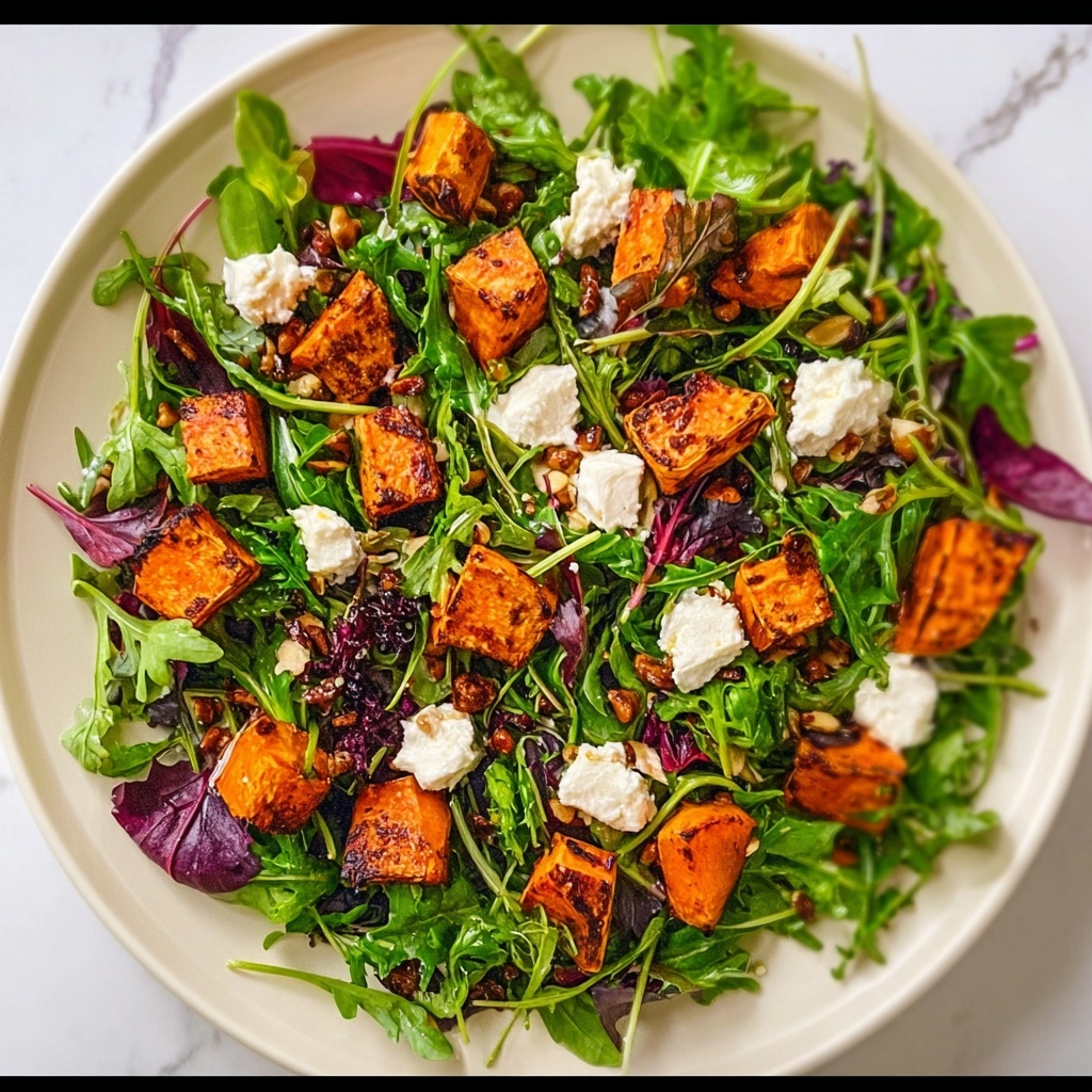 Roasted Sweet Potato Goat Cheese Salad Recipe - Recipe Image