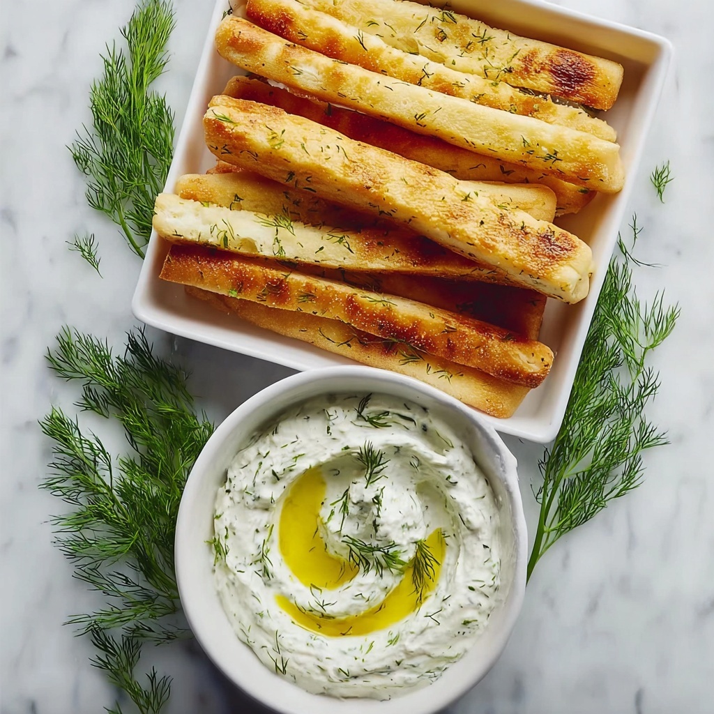 Pita Fries with Tzatziki Recipe - Recipe Image
