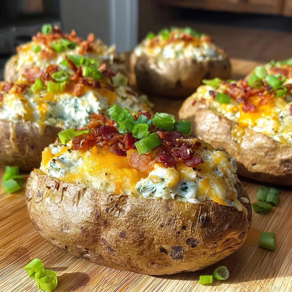 Jalapeno Popper Twice Baked Potatoes Recipe - Recipe Image