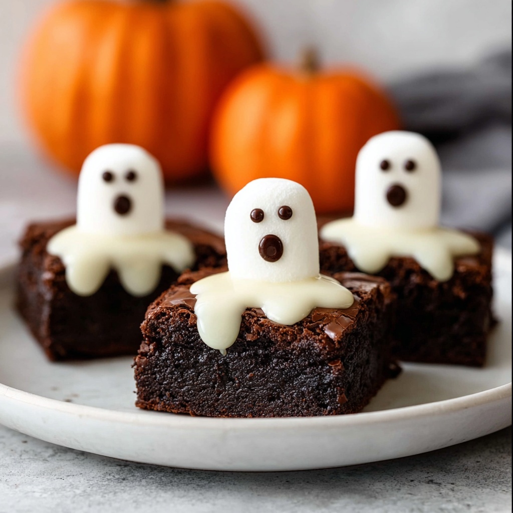 Ghost Brownies Recipe - Recipe Image