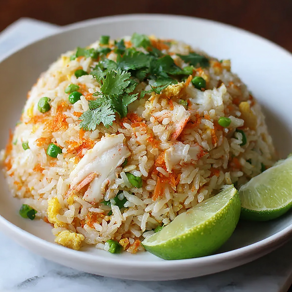 Thai Style Crab Fried Rice Recipe - Recipe Image