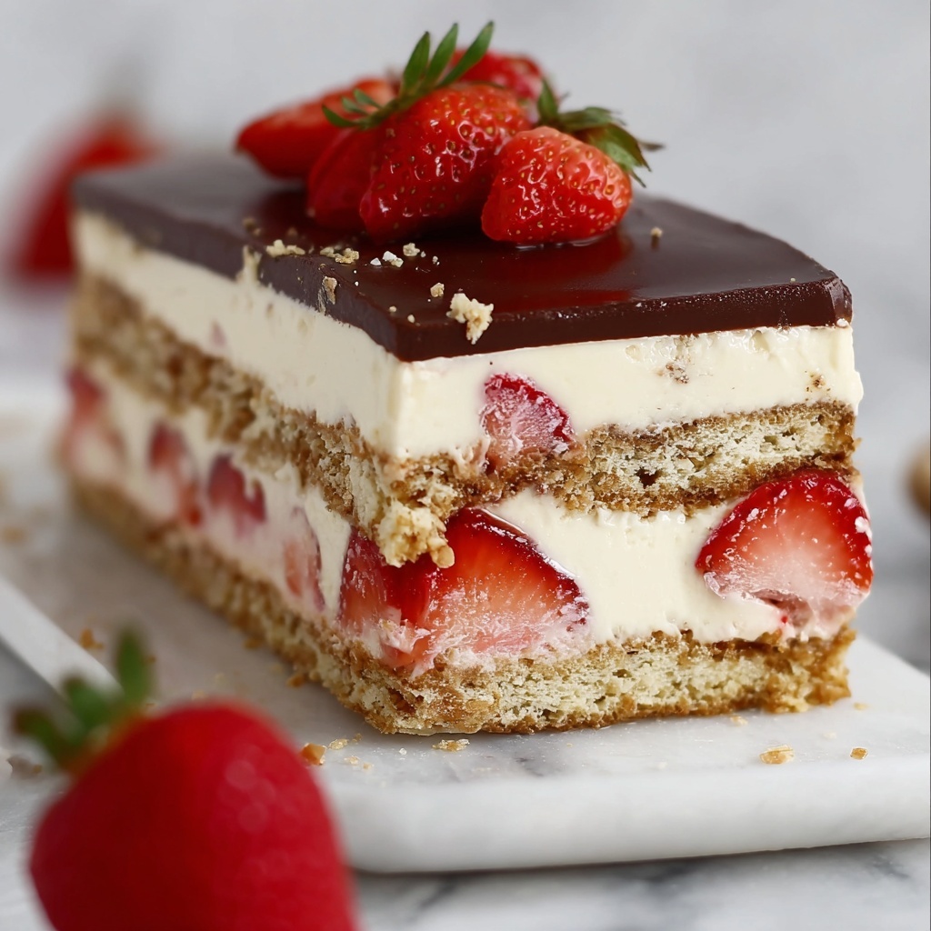 Strawberry Eclair Cake Recipe - Recipe Image