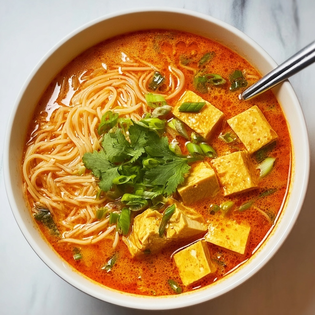 Easy Thai Red Curry Noodle Soup Recipe - Recipe Image